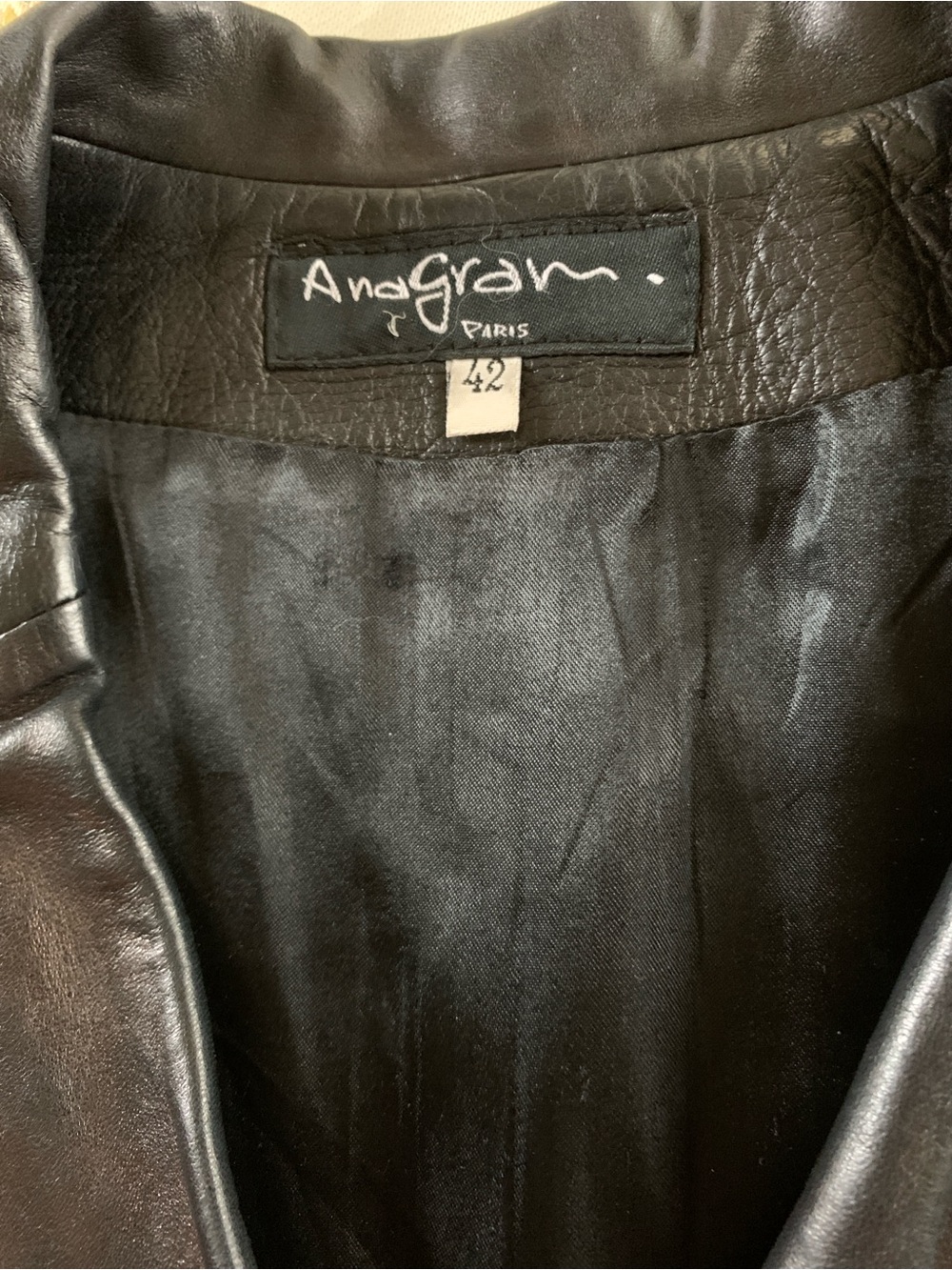 Vintage Paris France Sexy Gothic Black Leather Trench Style Jacket - Picture 15 of 16